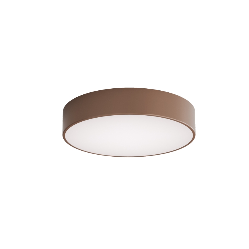 Brilagi - Kopalniška stropna svetilka CLARE s senzorjem gibanja in zaznavanja mraka, 3xE27/24W/230V, Ø 40 cm, rjava, IP54