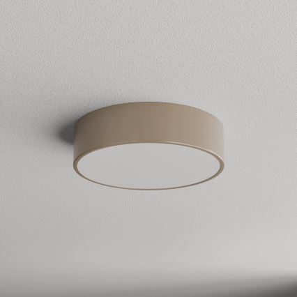 Brilagi - Kopalniško stropno svetilo CLARE s senzorjem 2xE27/24W/230V, premer 30 cm, IP54, bež