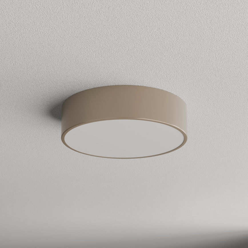 Brilagi - Kopalniško stropno svetilo CLARE s senzorjem 2xE27/24W/230V, premer 30 cm, IP54, bež