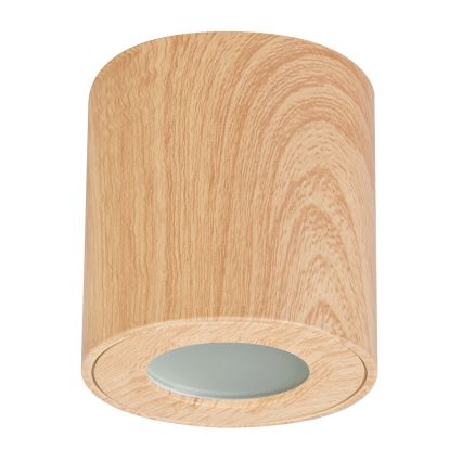 Brilagi - Kopalniški reflektor MIA 1xGU10/30W/230V 84x80 mm hrastov dekor IP44