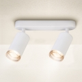 Brilagi - Kopalniški reflektor SELE 2xGU10/30W/230V IP44 bela