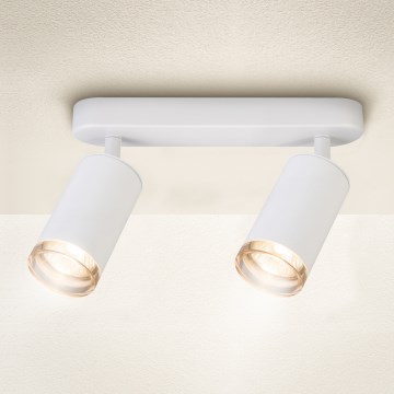 Brilagi - Kopalniški reflektor SELE 2xGU10/30W/230V IP44 bela
