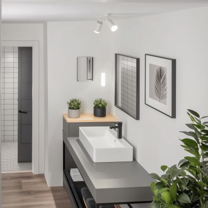 Brilagi - Kopalniški reflektor SELE 2xGU10/30W/230V IP44 bela
