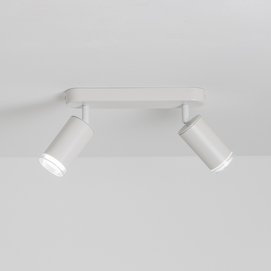 Brilagi - Kopalniški reflektor SELE 2xGU10/30W/230V IP44 bela
