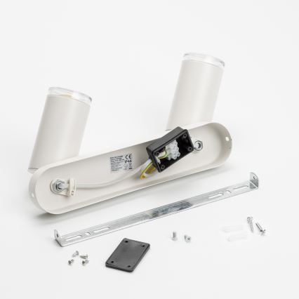 Brilagi - Kopalniški reflektor SELE 2xGU10/30W/230V IP44 bela