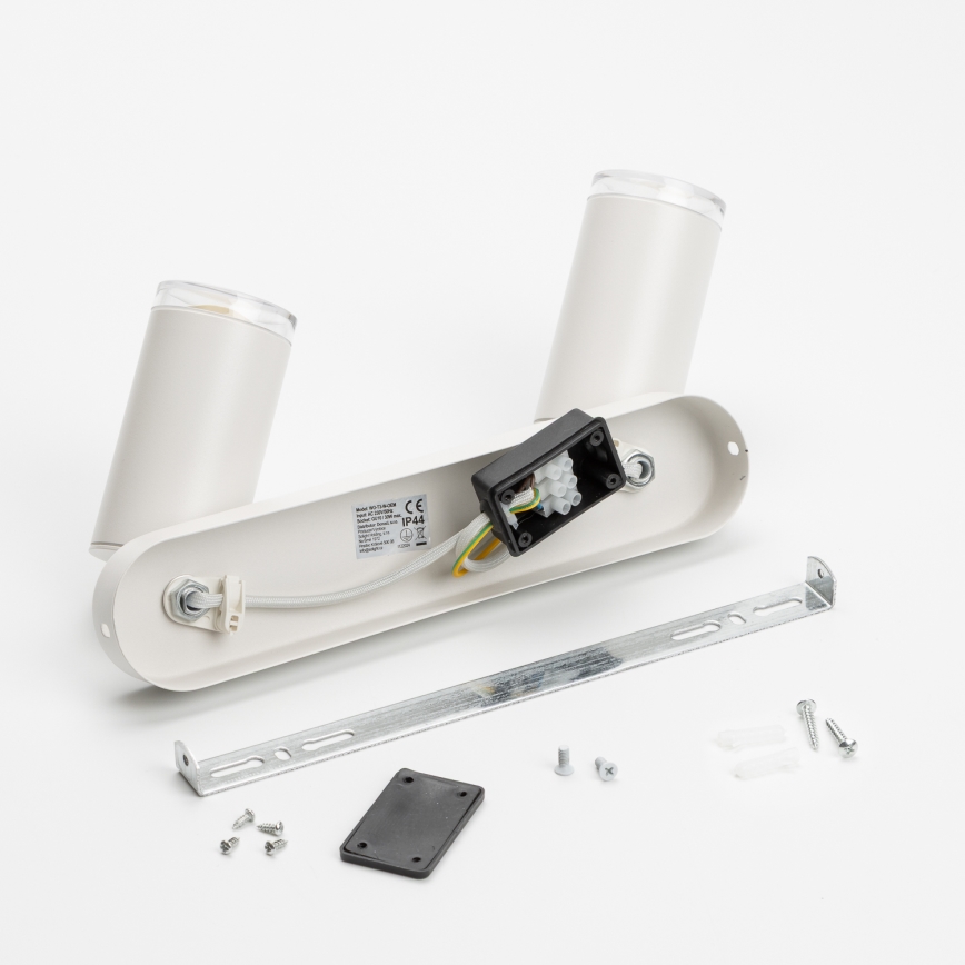 Brilagi - Kopalniški reflektor SELE 2xGU10/30W/230V IP44 bela