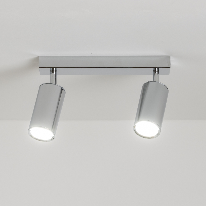 Brilagi - Kopalniški reflektor SELE 2xGU10/30W/230V IP44 sijajni krom