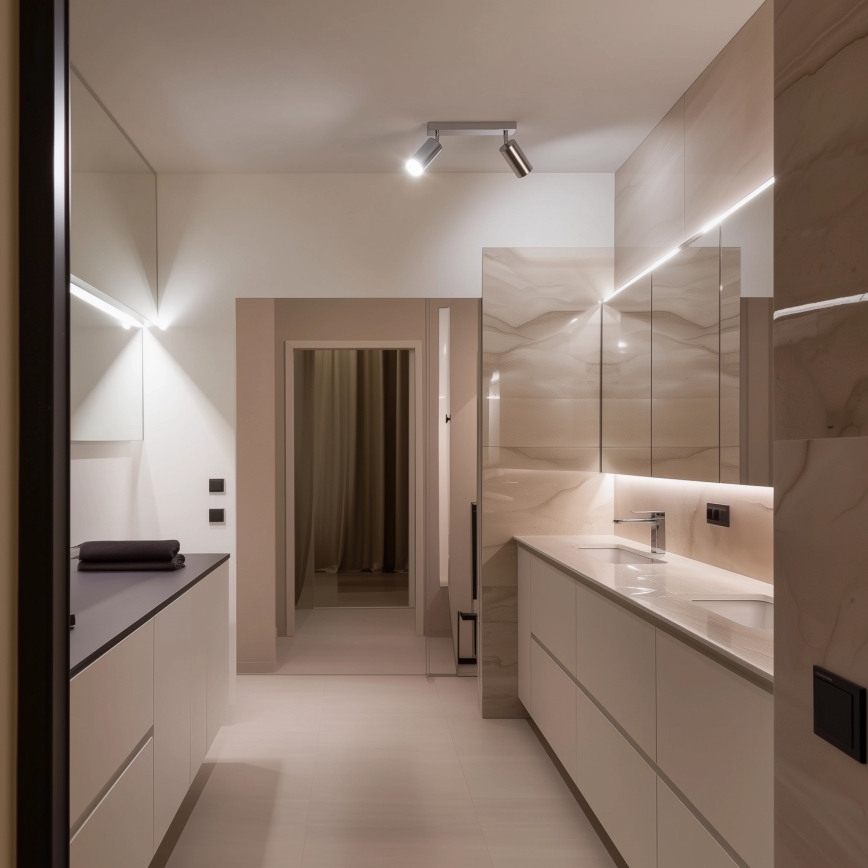 Brilagi - Kopalniški reflektor SELE 2xGU10/30W/230V IP44 sijajni krom