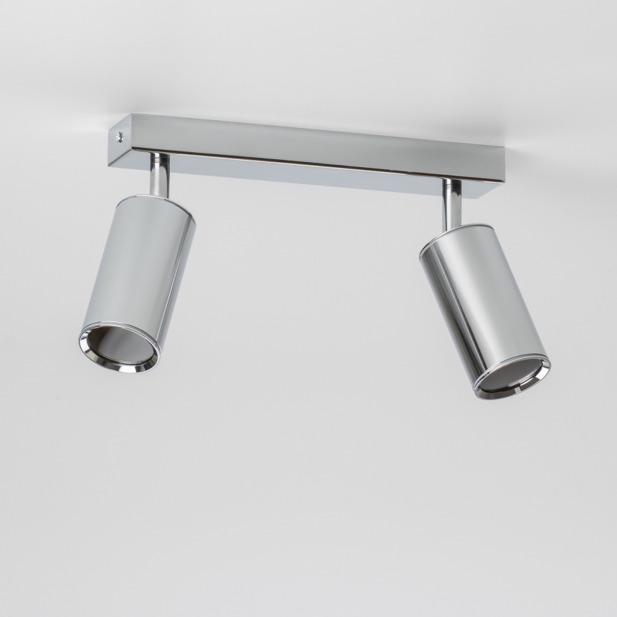 Brilagi - Kopalniški reflektor SELE 2xGU10/30W/230V IP44 sijajni krom