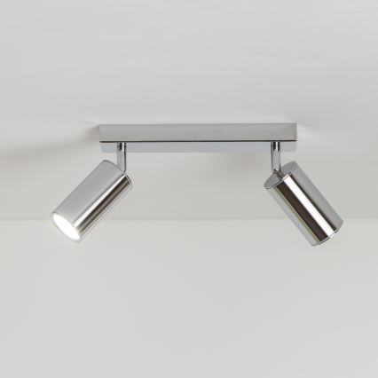 Brilagi - Kopalniški reflektor SELE 2xGU10/30W/230V IP44 sijajni krom