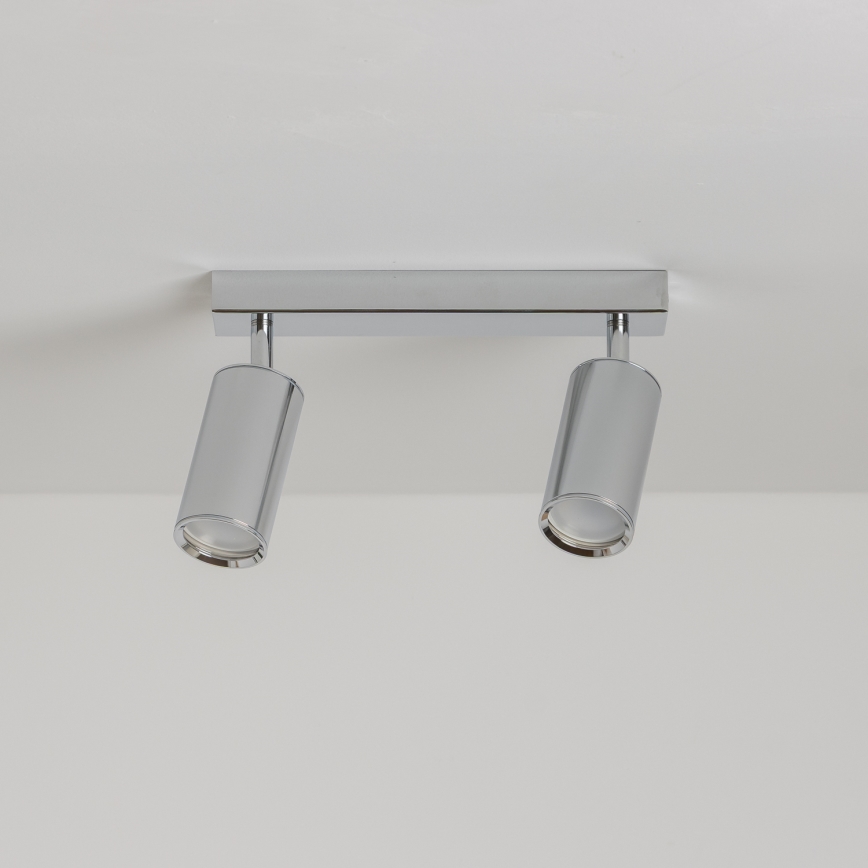 Brilagi - Kopalniški reflektor SELE 2xGU10/30W/230V IP44 sijajni krom