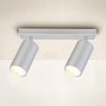 Brilagi - Kopalniški reflektor SELE 2xGU10/30W/230V IP44 srebrna