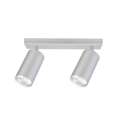 Brilagi - Kopalniški reflektor SELE 2xGU10/30W/230V IP44 srebrna