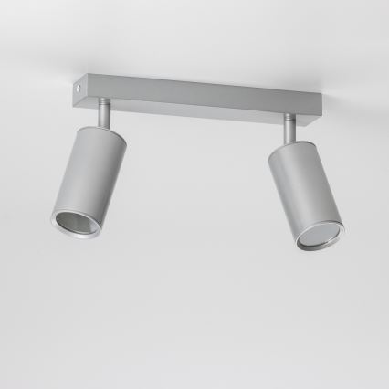 Brilagi - Kopalniški reflektor SELE 2xGU10/30W/230V IP44 srebrna