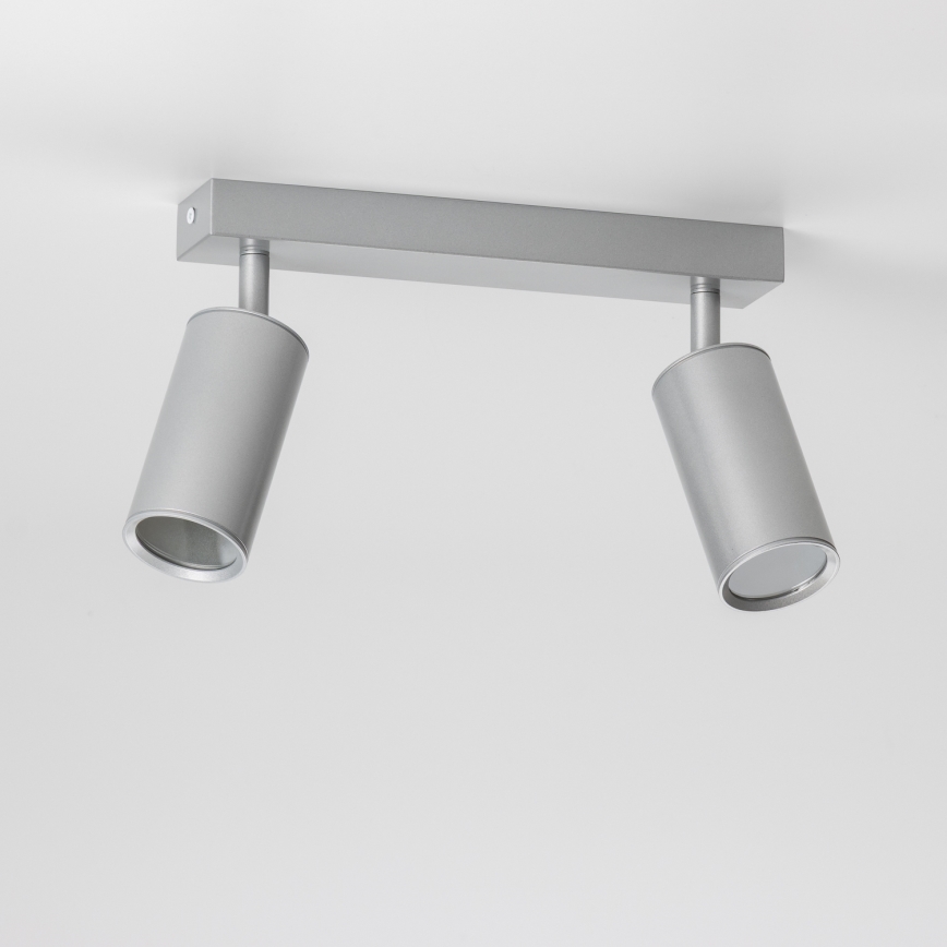 Brilagi - Kopalniški reflektor SELE 2xGU10/30W/230V IP44 srebrna