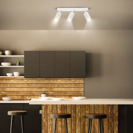 Brilagi - Kopalniški reflektor SELE 3xGU10/30W/230V IP44 bela