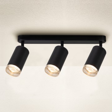 Brilagi - Kopalniški reflektor SELE 3xGU10/30W/230V IP44 črna