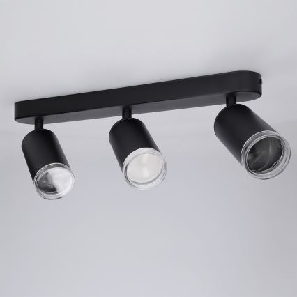 Brilagi - Kopalniški reflektor SELE 3xGU10/30W/230V IP44 črna