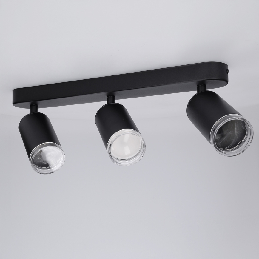 Brilagi - Kopalniški reflektor SELE 3xGU10/30W/230V IP44 črna