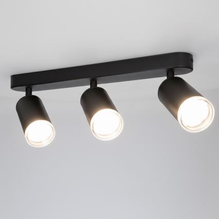 Brilagi - Kopalniški reflektor SELE 3xGU10/30W/230V IP44 črna