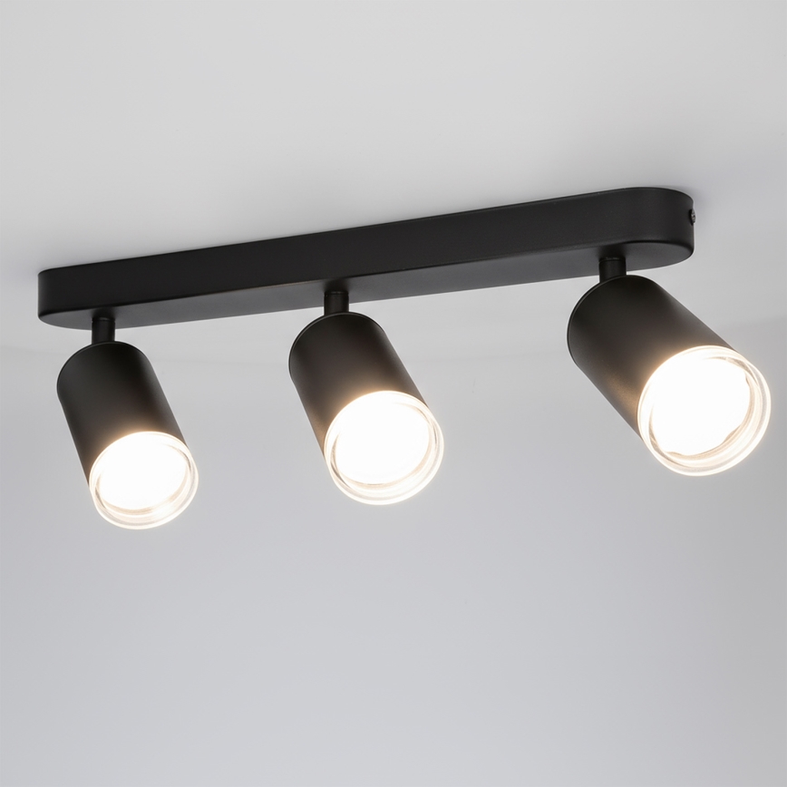 Brilagi - Kopalniški reflektor SELE 3xGU10/30W/230V IP44 črna