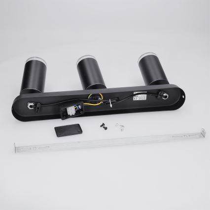 Brilagi - Kopalniški reflektor SELE 3xGU10/30W/230V IP44 črna