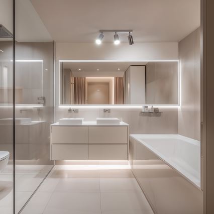 Brilagi - Kopalniški reflektor SELE 3xGU10/30W/230V IP44 sijajni krom