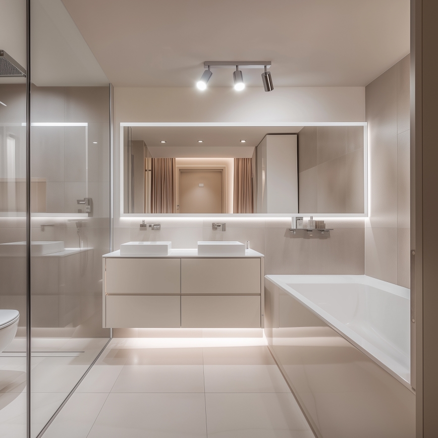 Brilagi - Kopalniški reflektor SELE 3xGU10/30W/230V IP44 sijajni krom