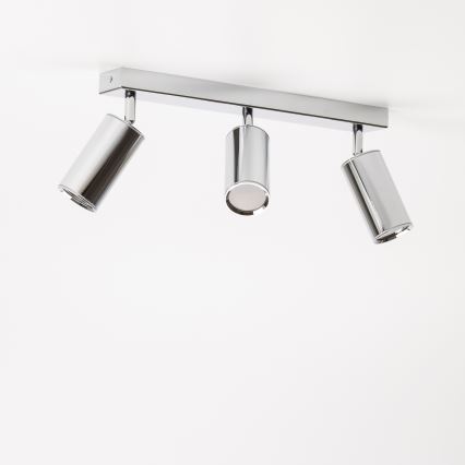 Brilagi - Kopalniški reflektor SELE 3xGU10/30W/230V IP44 sijajni krom
