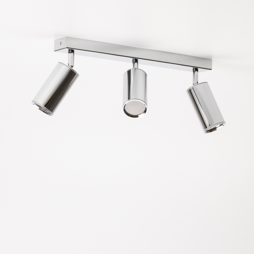 Brilagi - Kopalniški reflektor SELE 3xGU10/30W/230V IP44 sijajni krom