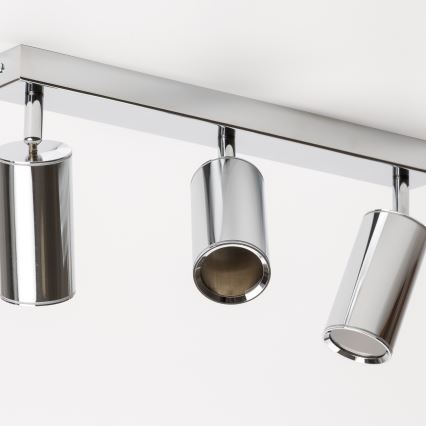 Brilagi - Kopalniški reflektor SELE 3xGU10/30W/230V IP44 sijajni krom