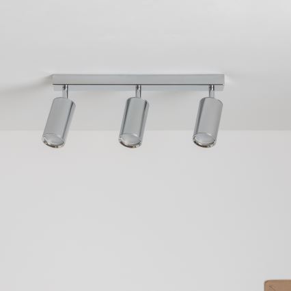 Brilagi - Kopalniški reflektor SELE 3xGU10/30W/230V IP44 sijajni krom