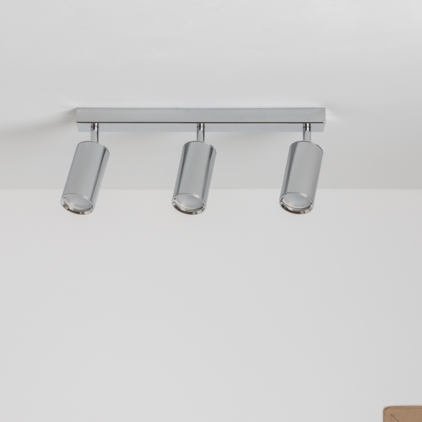 Brilagi - Kopalniški reflektor SELE 3xGU10/30W/230V IP44 sijajni krom