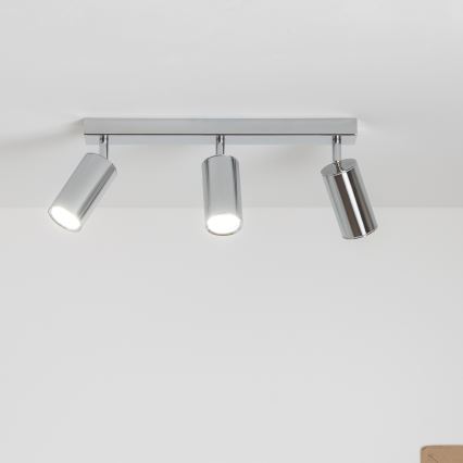 Brilagi - Kopalniški reflektor SELE 3xGU10/30W/230V IP44 sijajni krom