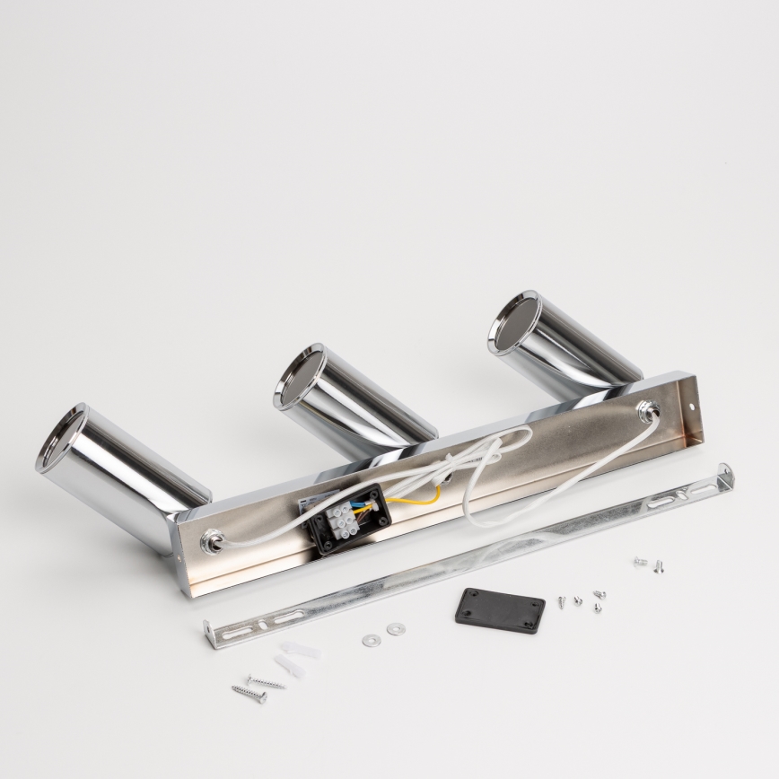 Brilagi - Kopalniški reflektor SELE 3xGU10/30W/230V IP44 sijajni krom