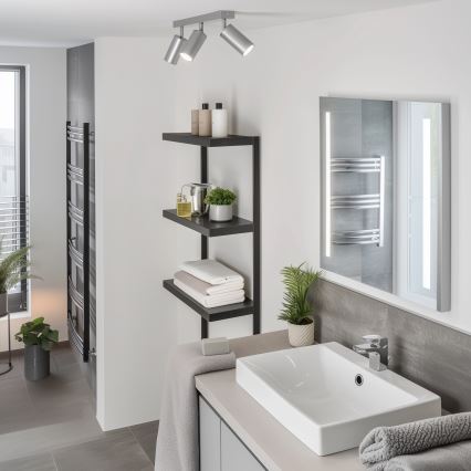 Brilagi - Kopalniški reflektor SELE 3xGU10/30W/230V IP44 srebrna