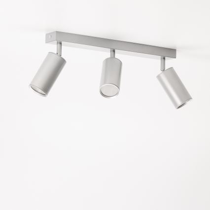 Brilagi - Kopalniški reflektor SELE 3xGU10/30W/230V IP44 srebrna