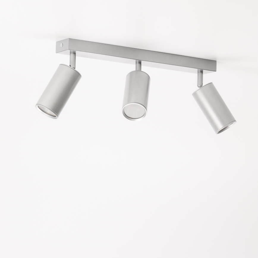 Brilagi - Kopalniški reflektor SELE 3xGU10/30W/230V IP44 srebrna