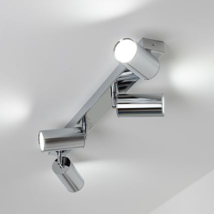 Brilagi - Kopalniški reflektor SELE 4xGU10/30W/230V IP44 sijajni krom