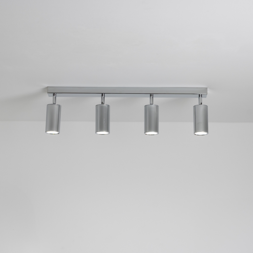 Brilagi - Kopalniški reflektor SELE 4xGU10/30W/230V IP44 sijajni krom