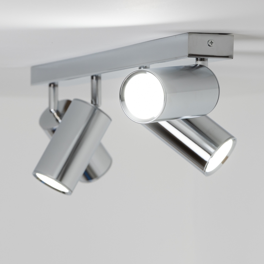 Brilagi - Kopalniški reflektor SELE 4xGU10/30W/230V IP44 sijajni krom