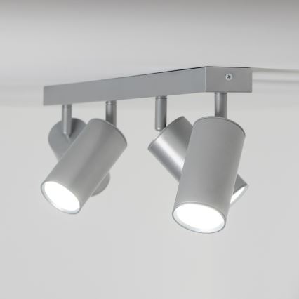 Brilagi - Kopalniški reflektor SELE 4xGU10/30W/230V IP44 srebrna