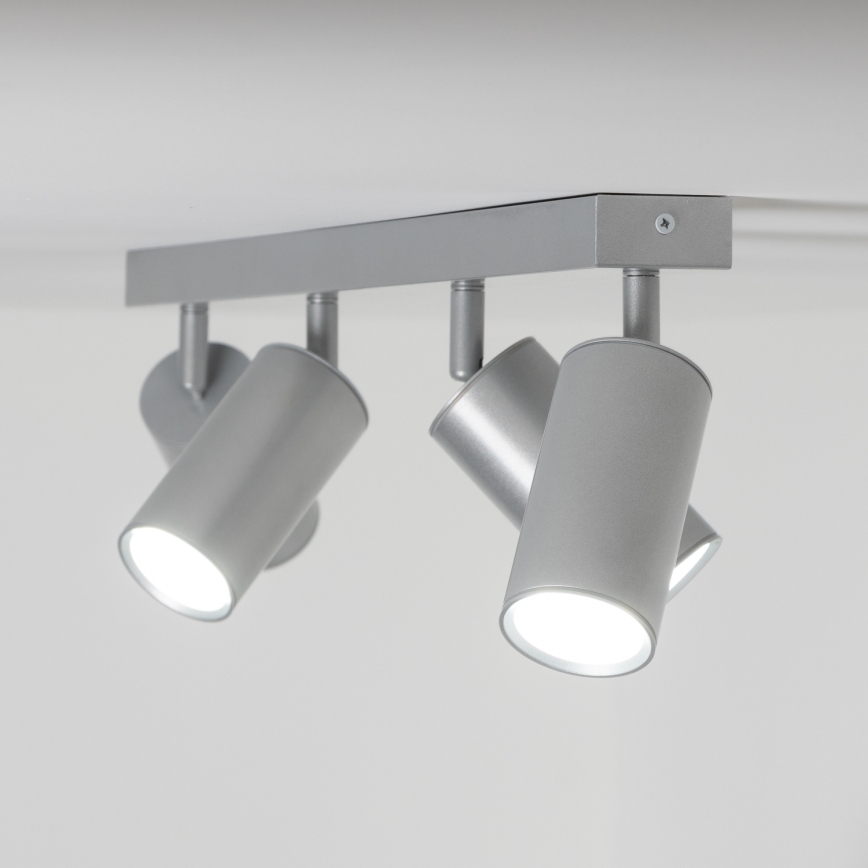Brilagi - Kopalniški reflektor SELE 4xGU10/30W/230V IP44 srebrna