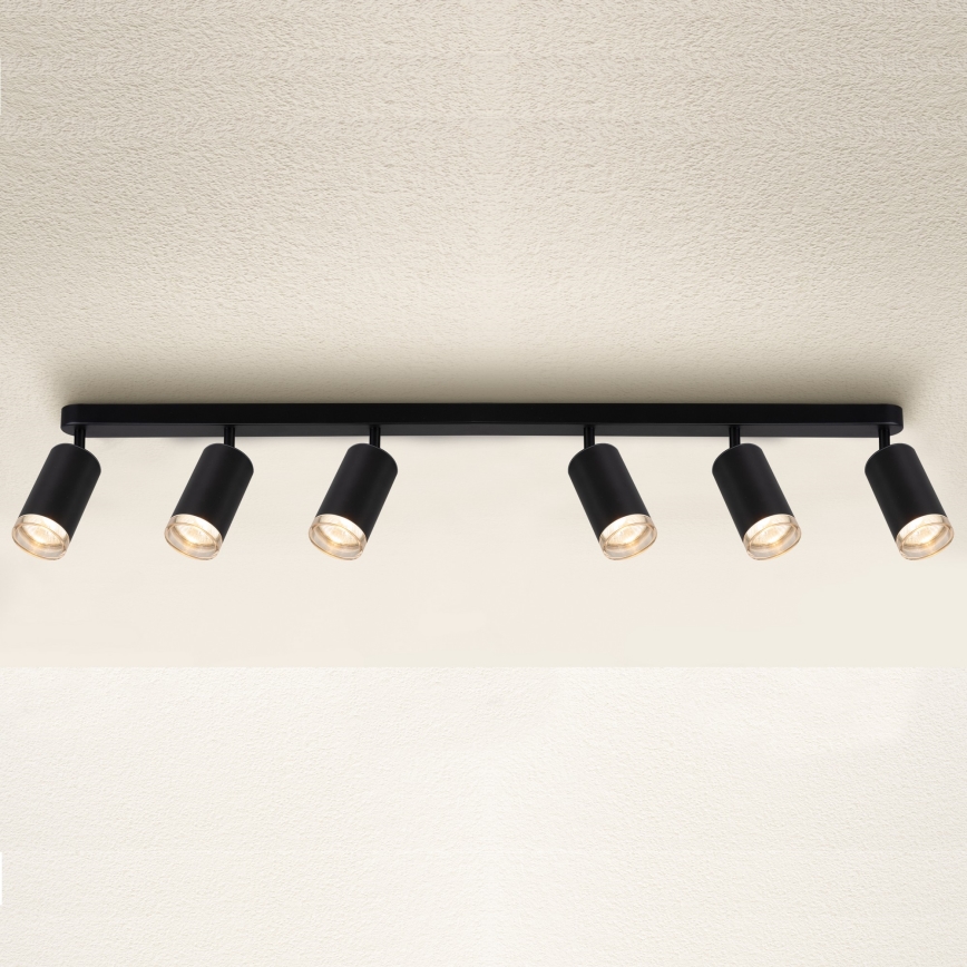 Brilagi - Kopalniški reflektor SELE 6xGU10/30W/230V IP44 črna
