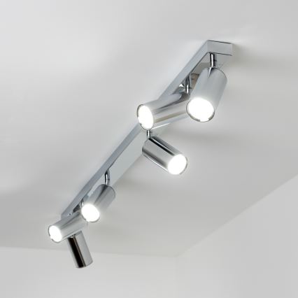 Brilagi - Kopalniški reflektor SELE 6xGU10/30W/230V IP44 sijajni krom