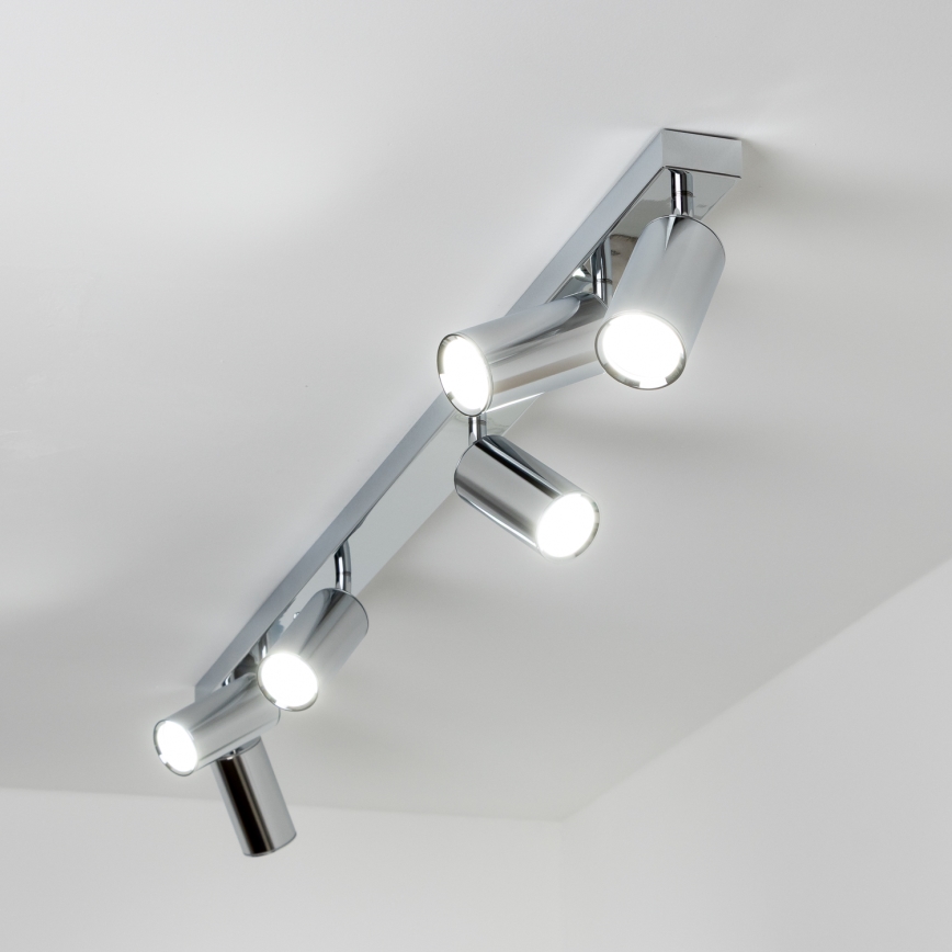 Brilagi - Kopalniški reflektor SELE 6xGU10/30W/230V IP44 sijajni krom