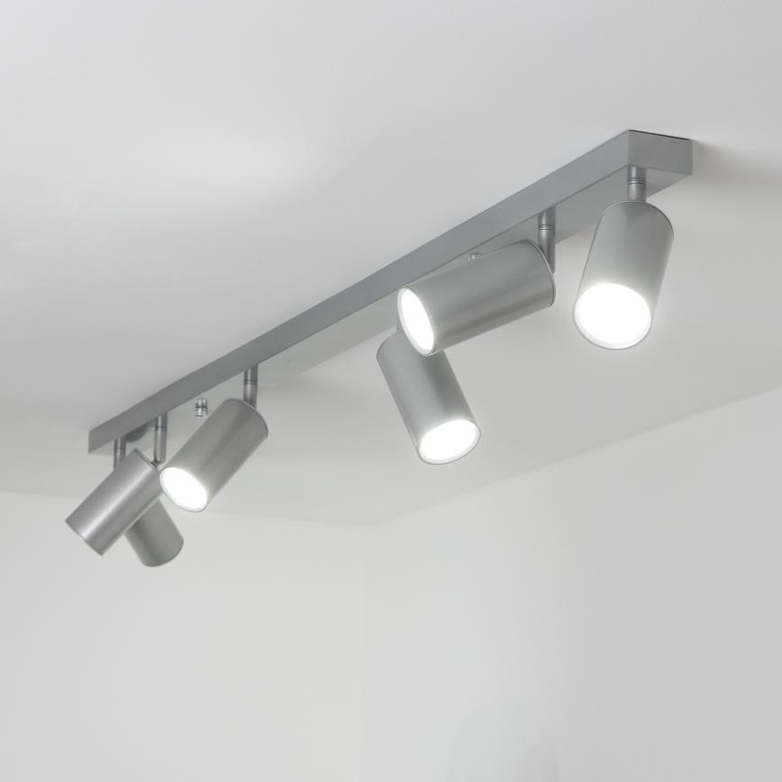 Brilagi - Kopalniški reflektor SELE 6xGU10/30W/230V IP44 srebrna