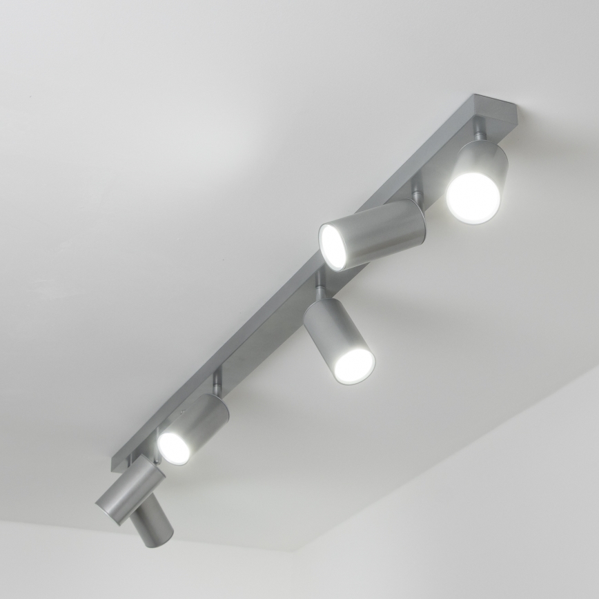 Brilagi - Kopalniški reflektor SELE 6xGU10/30W/230V IP44 srebrna