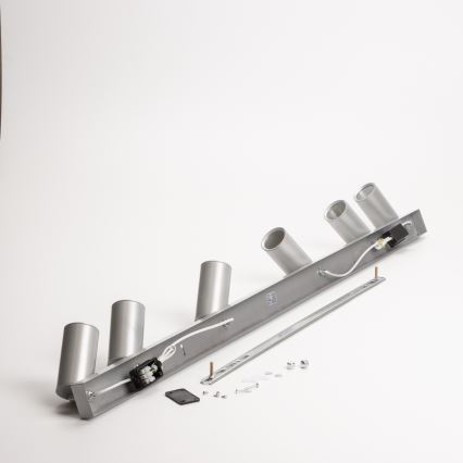 Brilagi - Kopalniški reflektor SELE 6xGU10/30W/230V IP44 srebrna