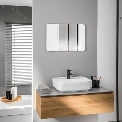 Brilagi - LED kopalniško ogrevalno ogledalo DIANA LED/13W/230V 40x60 cm IP44 CRI 90 zatemnljivo + CCT